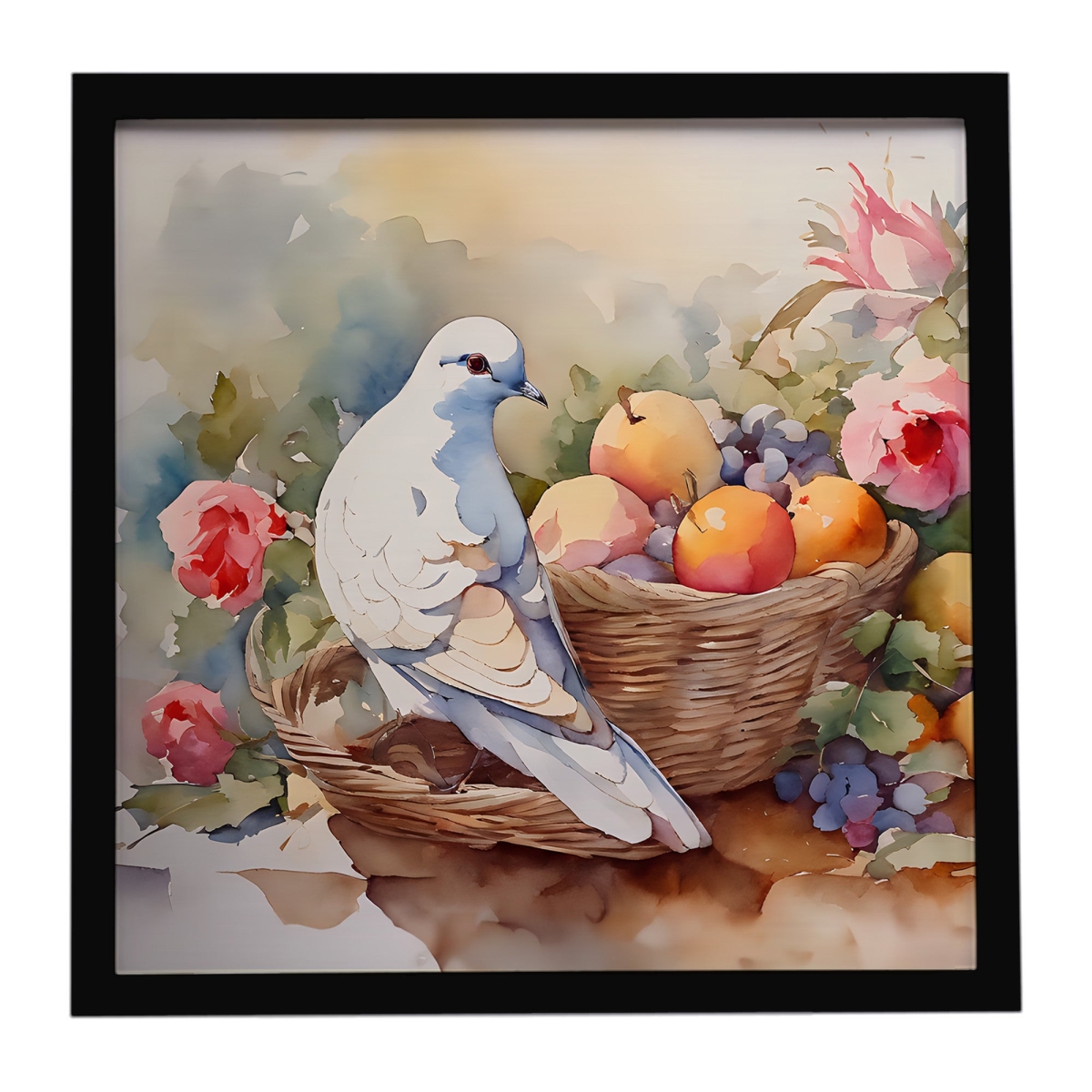 DAC3206MFP88 8 x 8 in. Dove Framed Metal Print