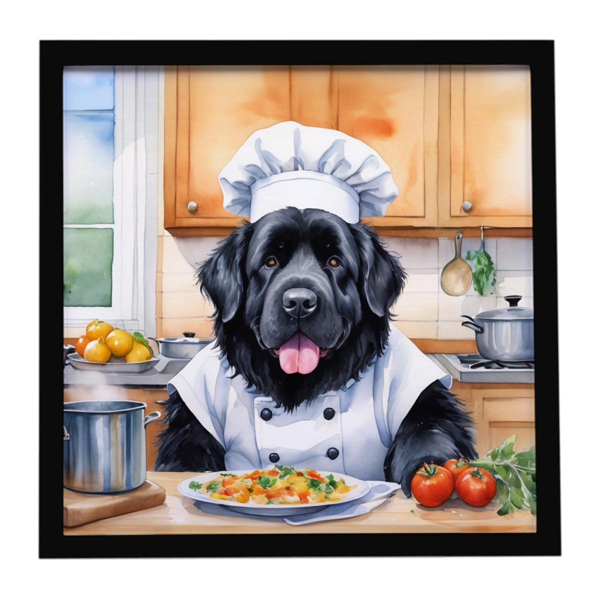 DAC6288MFP88 8 x 8 in. Found Land The Chef Framed Metal Print
