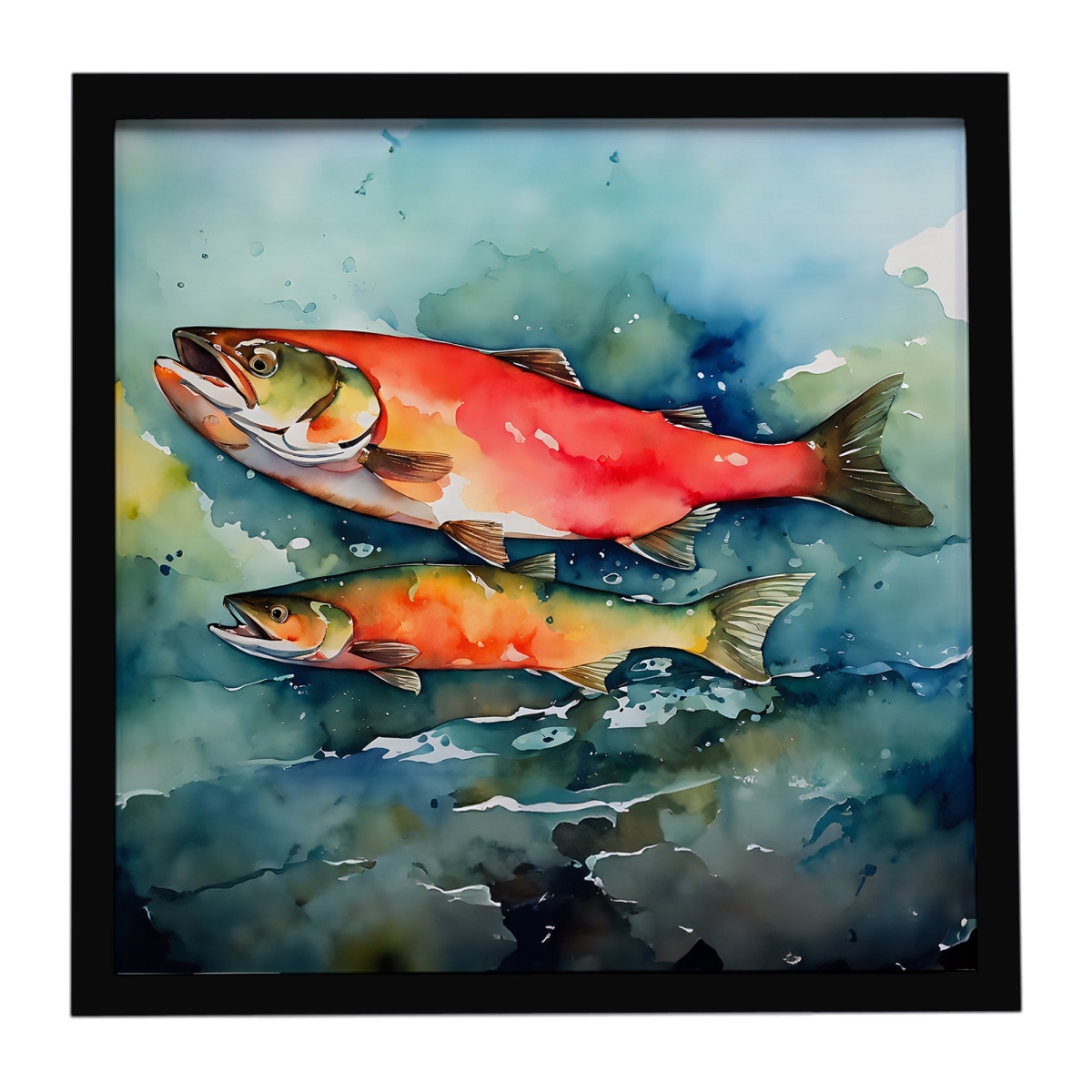 DAC2818MFP88 8 x 8 in. Salmon Framed Metal Print