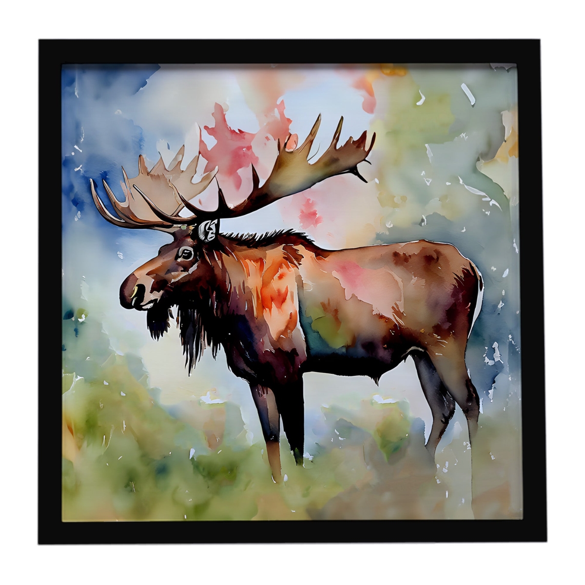 DAC2964MFP88 8 x 8 in. Moose Framed Metal Print