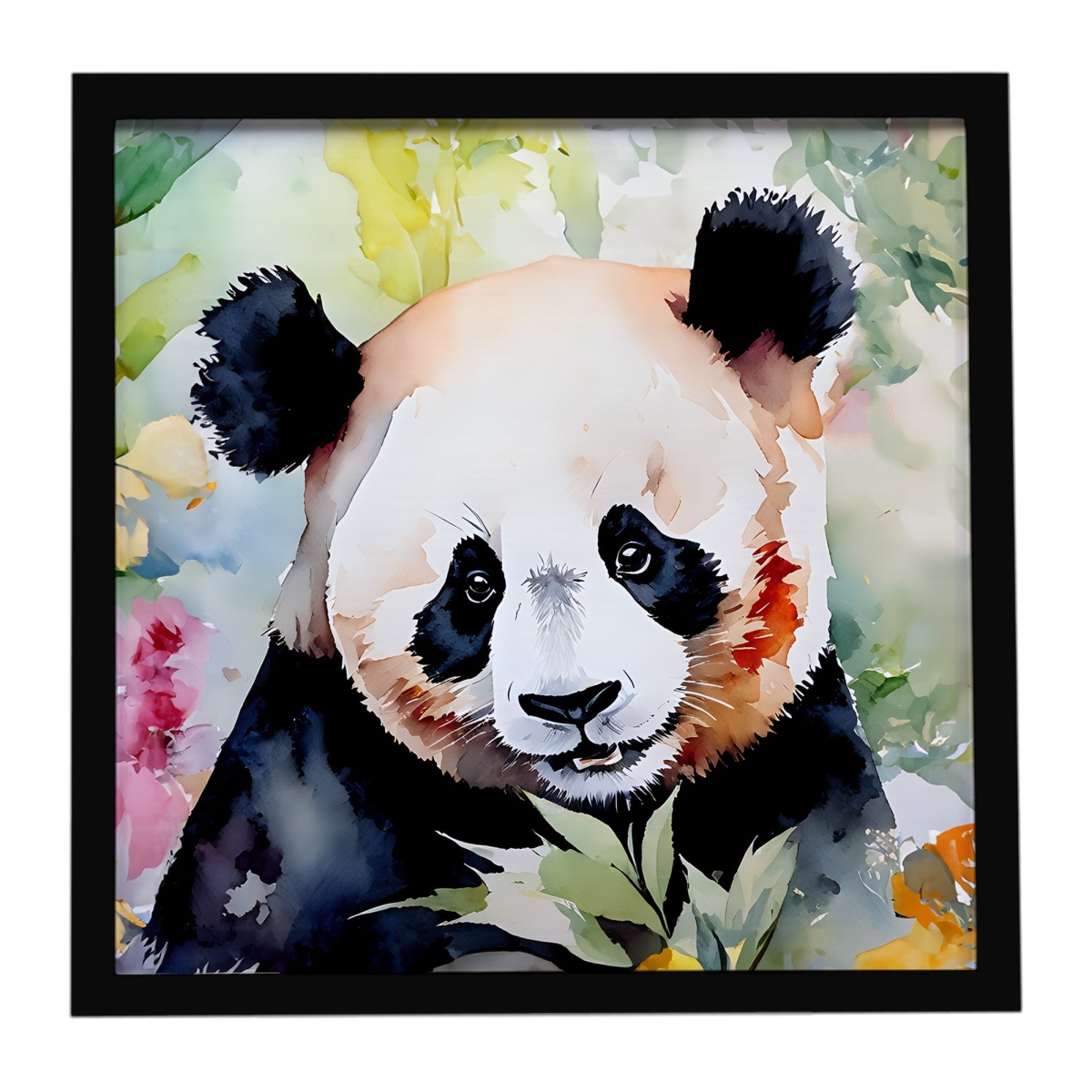 DAC2969MFP88 8 x 8 in. Panda Framed Metal Print