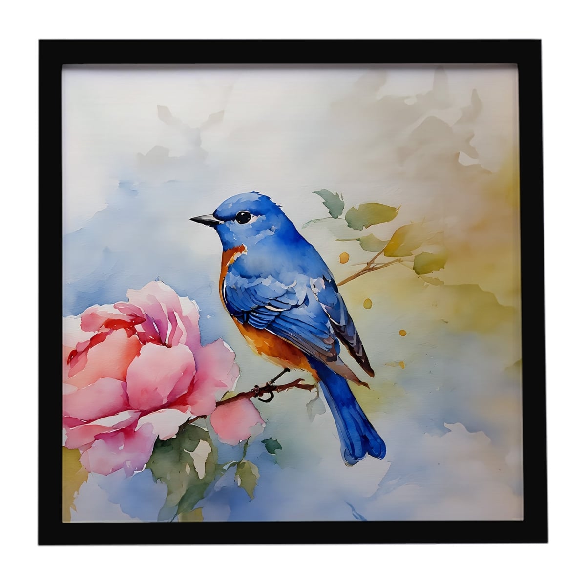 DAC3188MFP88 8 x 8 in. Bluebird Framed Metal Print