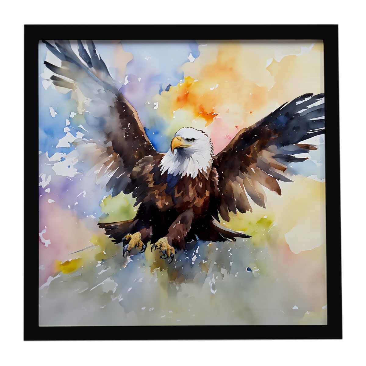 DAC3212MFP88 8 x 8 in. Eagle Framed Metal Print