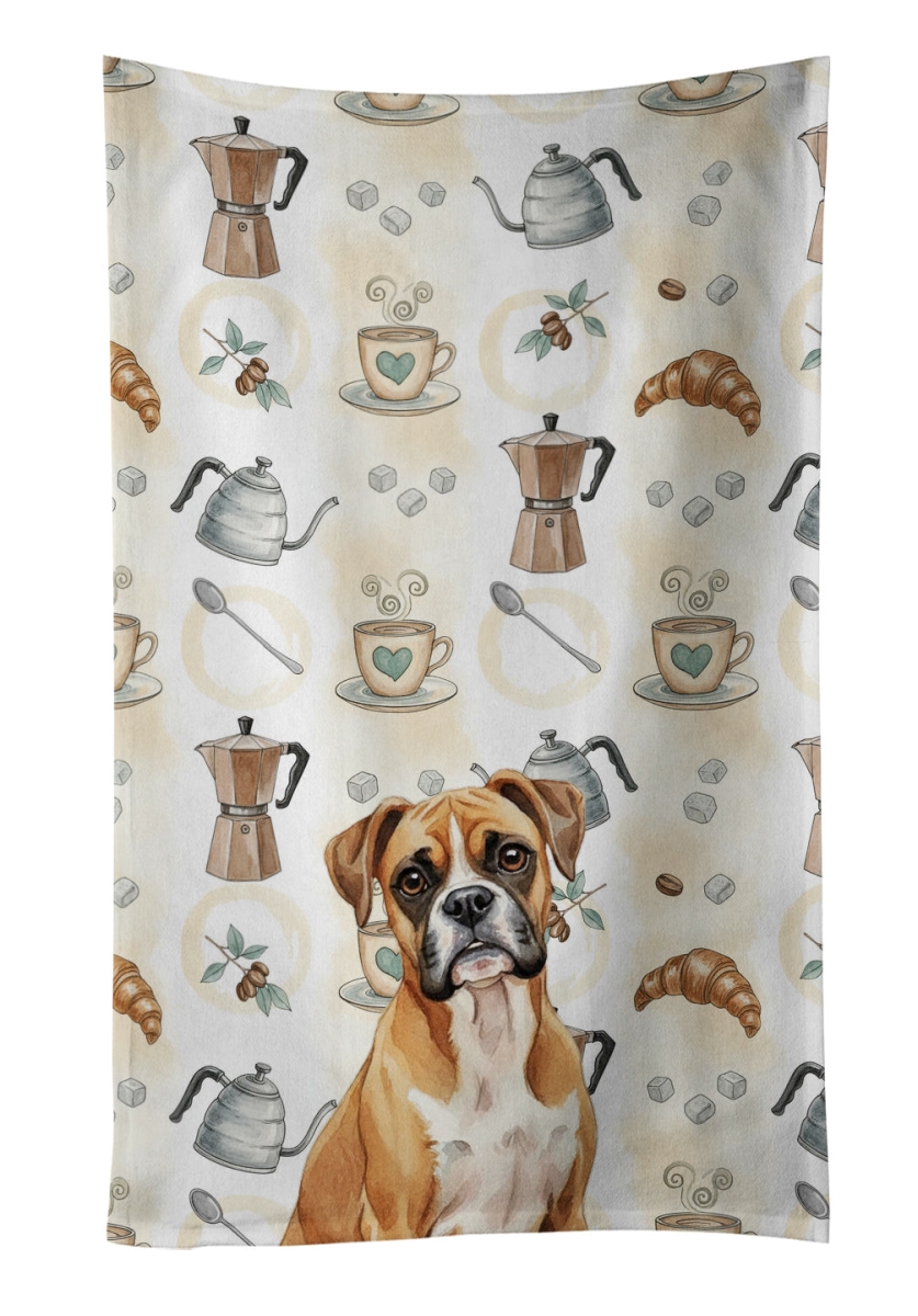 WDK7336KTWL 25 x 15 in. Boxer Coffee Bar Kitchen Towel
