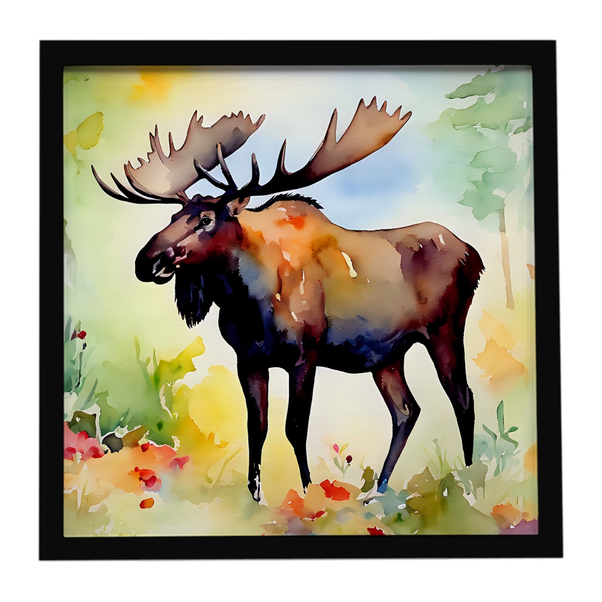 DAC2963MFP88 8 x 8 in. Moose Framed Metal Print