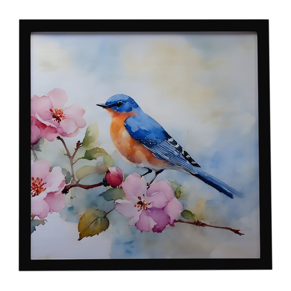 DAC3189MFP88 8 x 8 in. Bluebird Framed Metal Print