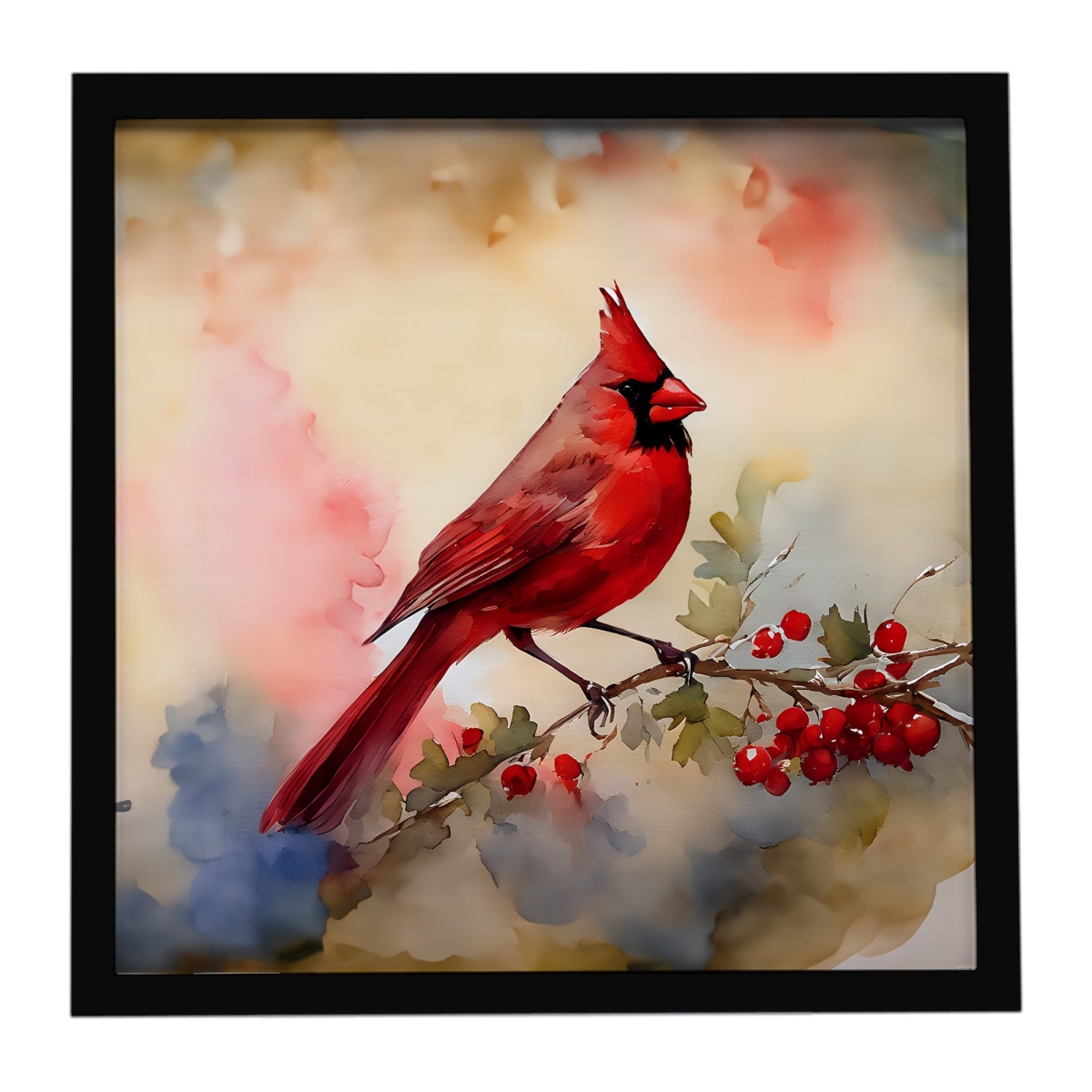 DAC3199MFP88 8 x 8 in. Cardinal Framed Metal Print