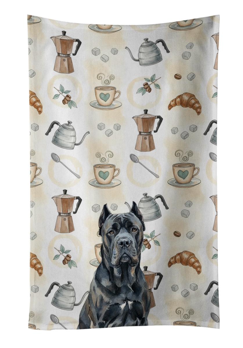 WDK7357KTWL 25 x 15 in. Cane Corso Coffee Bar Kitchen Towel
