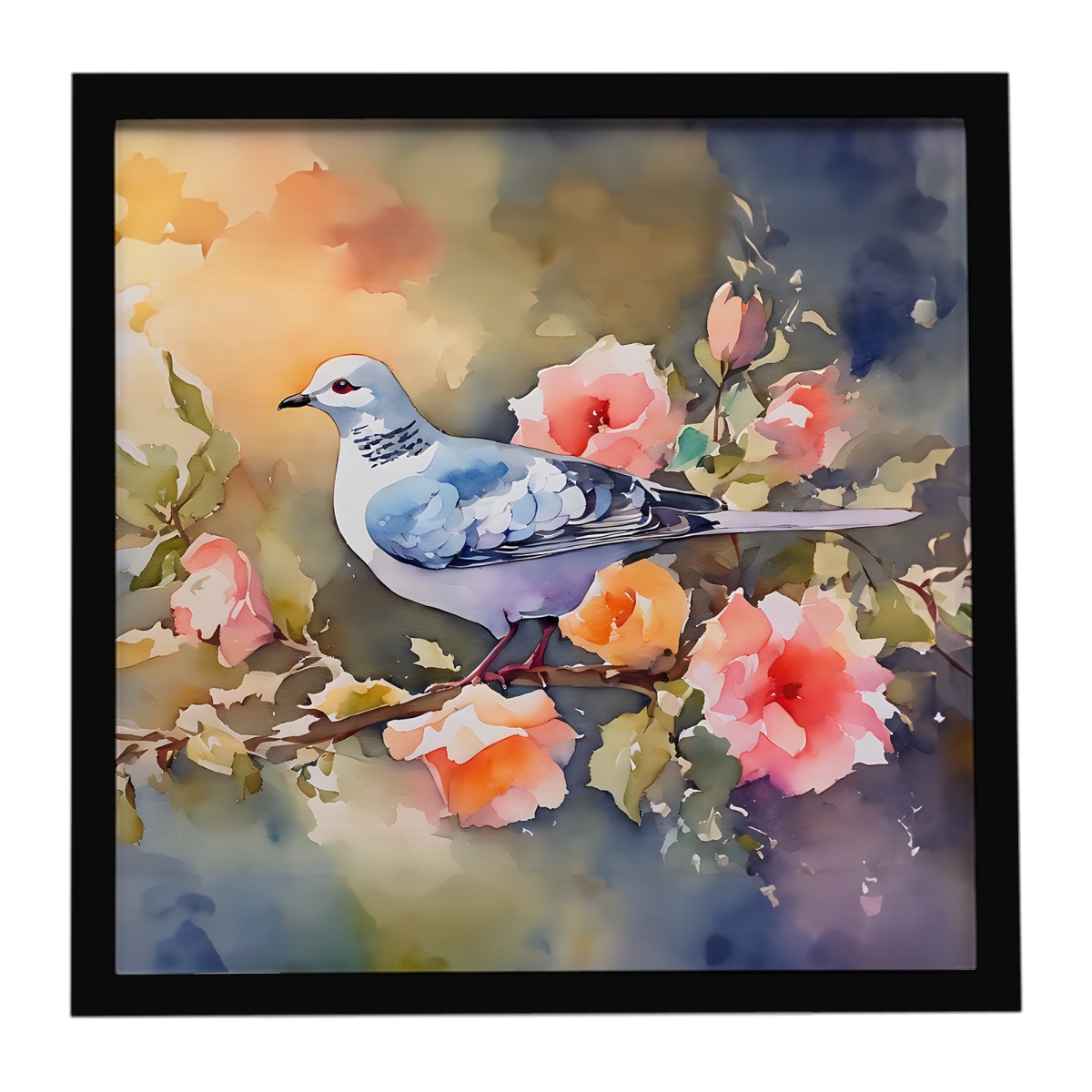 DAC3205MFP88 8 x 8 in. Dove Framed Metal Print