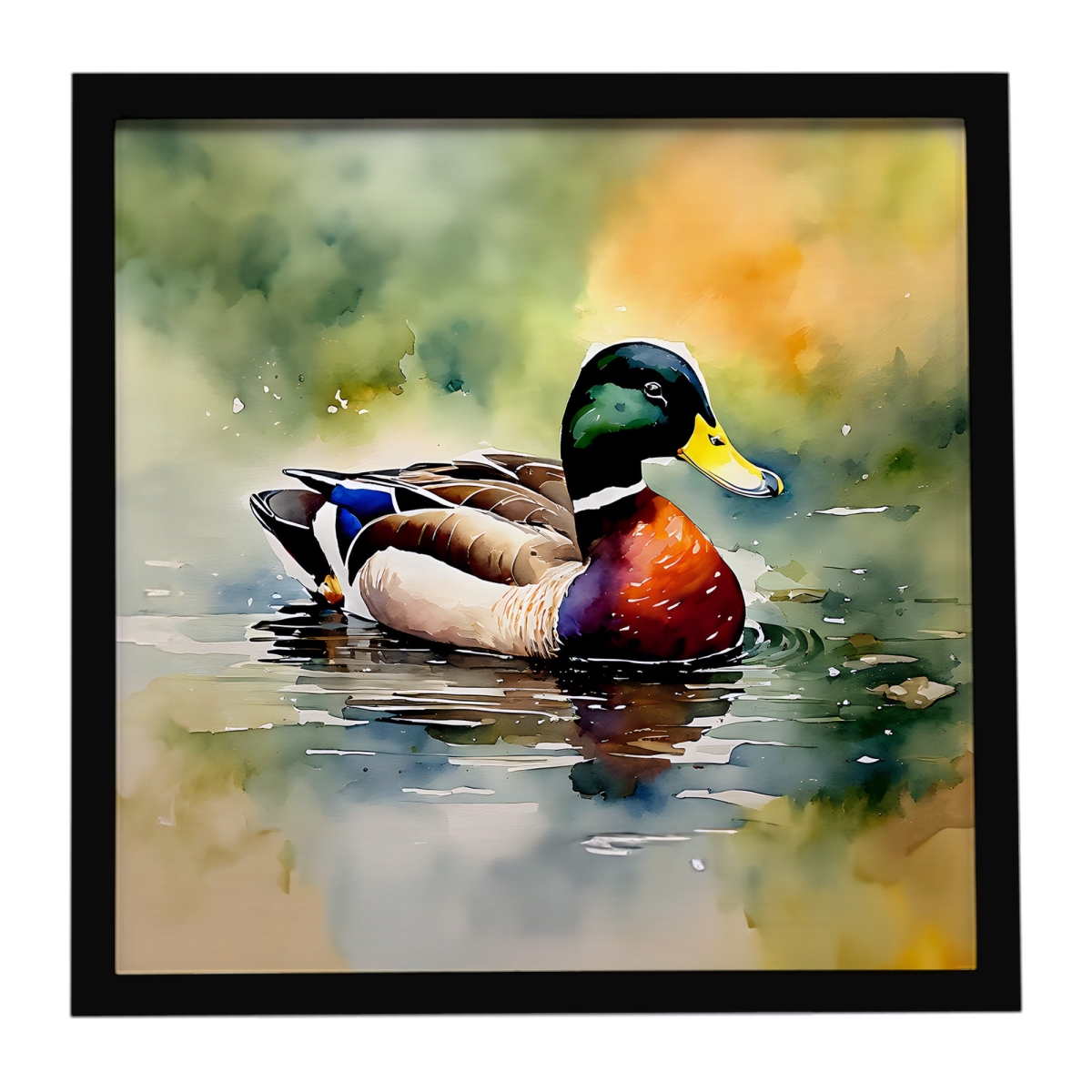DAC3240MFP88 8 x 8 in. Mallard Framed Metal Print