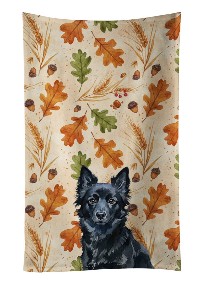 WDK8000KTWL 25 x 15 in. Schipperke Heirloom Fall Kitchen Towel
