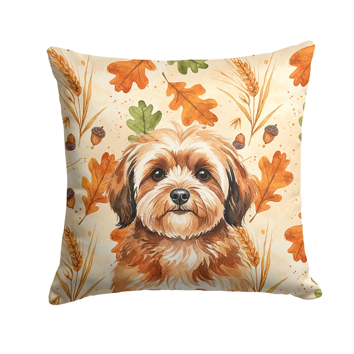 WDK7869PW1414 14 x 14 in. Sable Havanese Heirloom Fall Throw Pillow