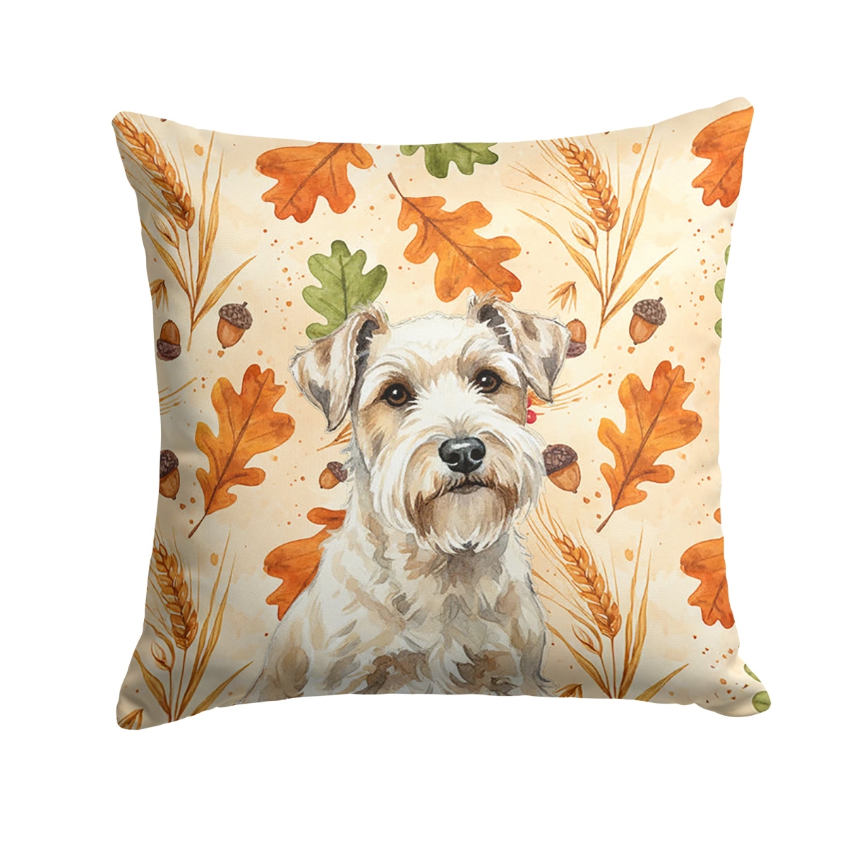 WDK8006PW1414 14 x 14 in. Sealyham Terrier Heirloom Fall Throw Pillow