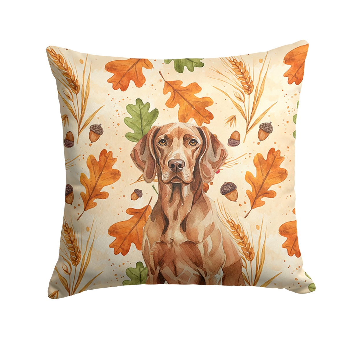 WDK7956PW1414 14 x 14 in. Liver Pointer Heirloom Fall Throw Pillow