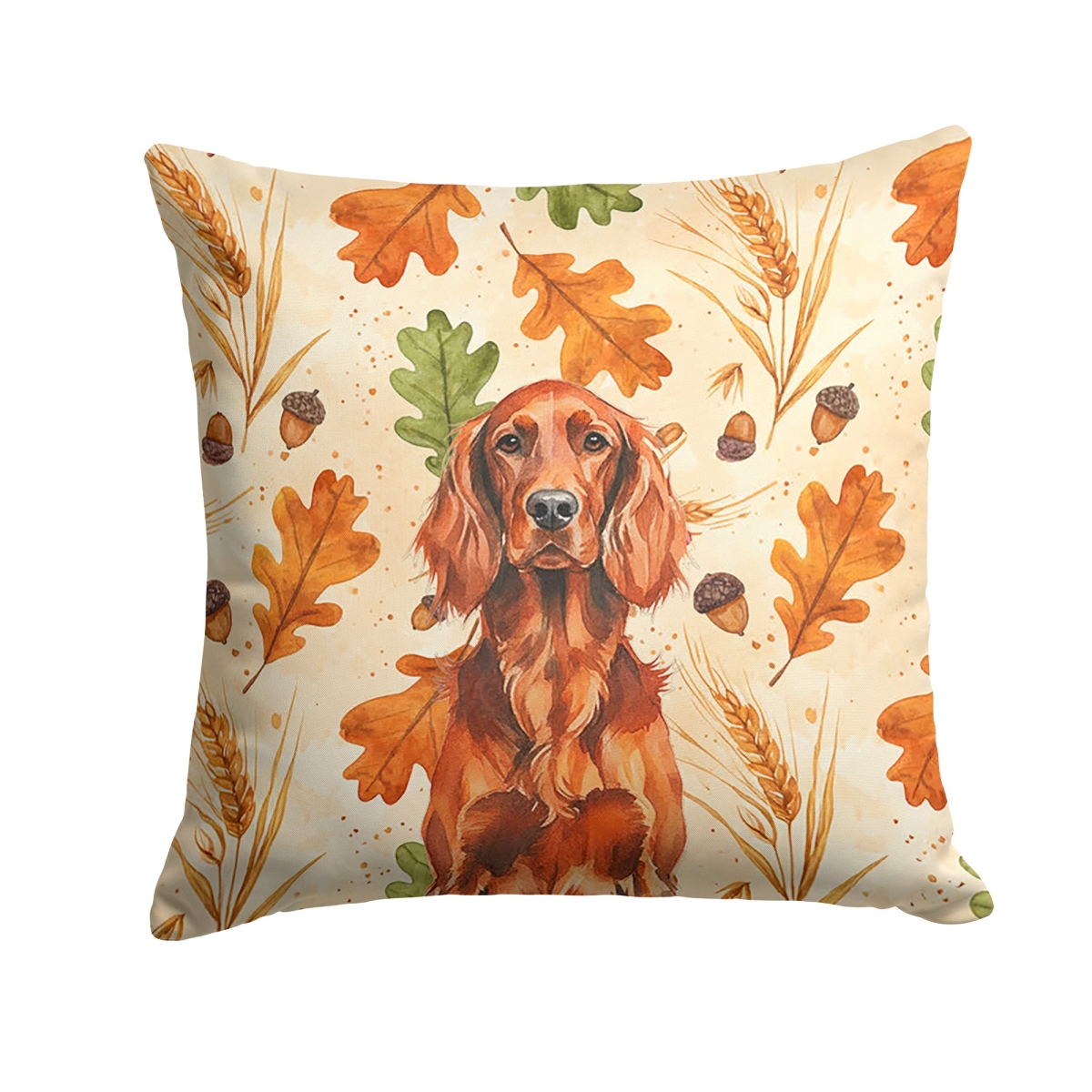 WDK7872PW1818 18 x 18 in. Irish Setter Heirloom Fall Throw Pillow