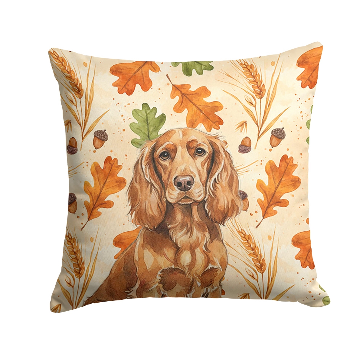 WDK7738PW1818 18 x 18 in. Boykin Spaniel Heirloom Fall Throw Pillow