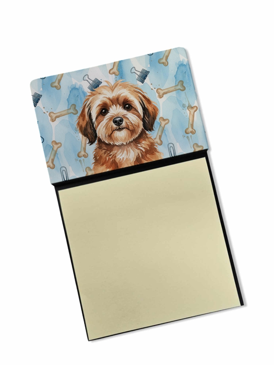 DAC9329SN 5.25 x 3.25 in. Sable Havanese Coworker Watercolor Sticky Note Holder - Blue