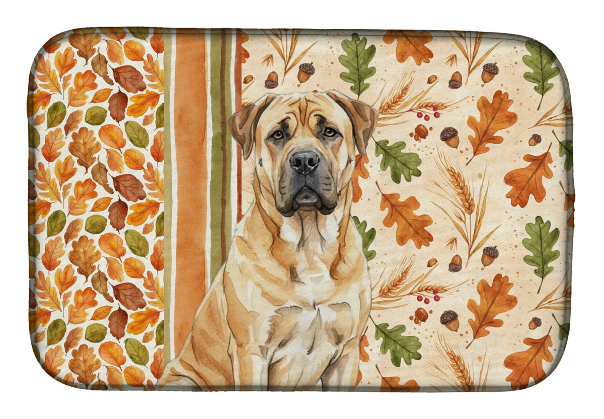 Picture of Carolines Treasures WDK7721DDM 21 x 14 in. Fawn Boer Boel Heirloom Fall Dish Drying Mat - Multi Color