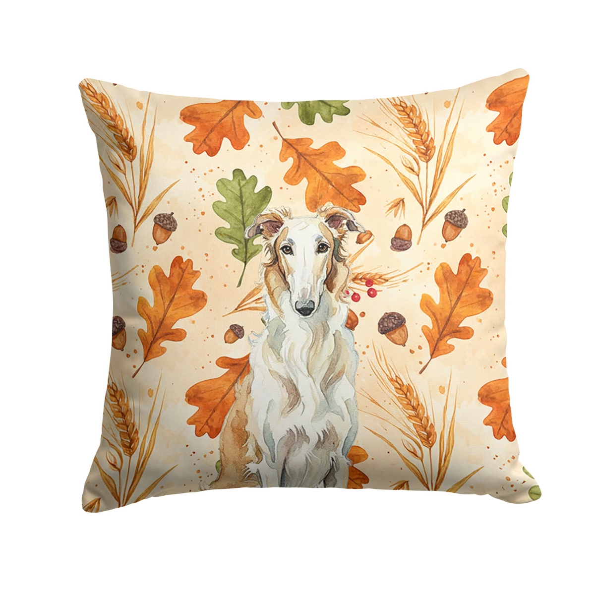 WDK7730PW1414 14 x 14 in. Borzoi Heirloom Fall Throw Pillow