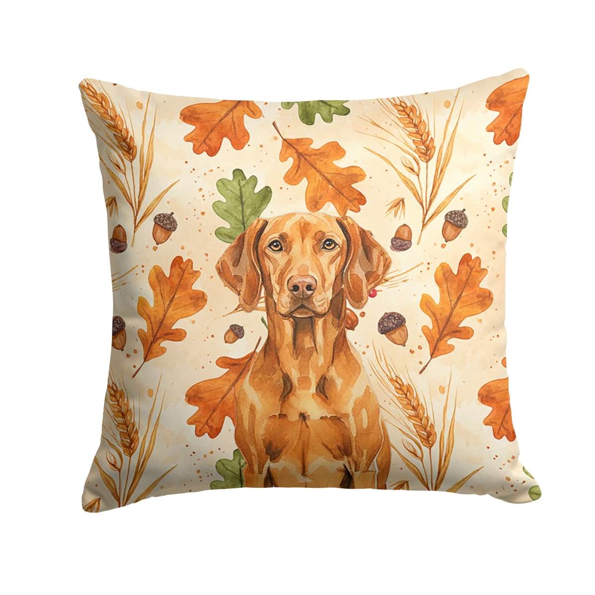 WDK8046PW1414 14 x 14 in. Vizsla Heirloom Fall Throw Pillow