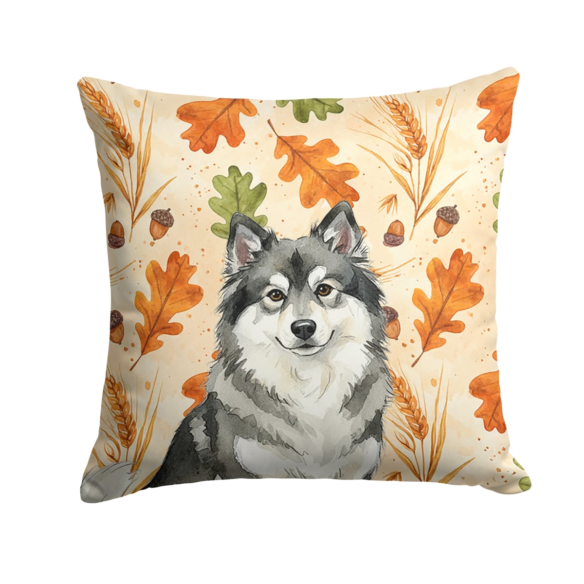 WDK7888PW1818 18 x 18 in. Keeshond Heirloom Fall Throw Pillow
