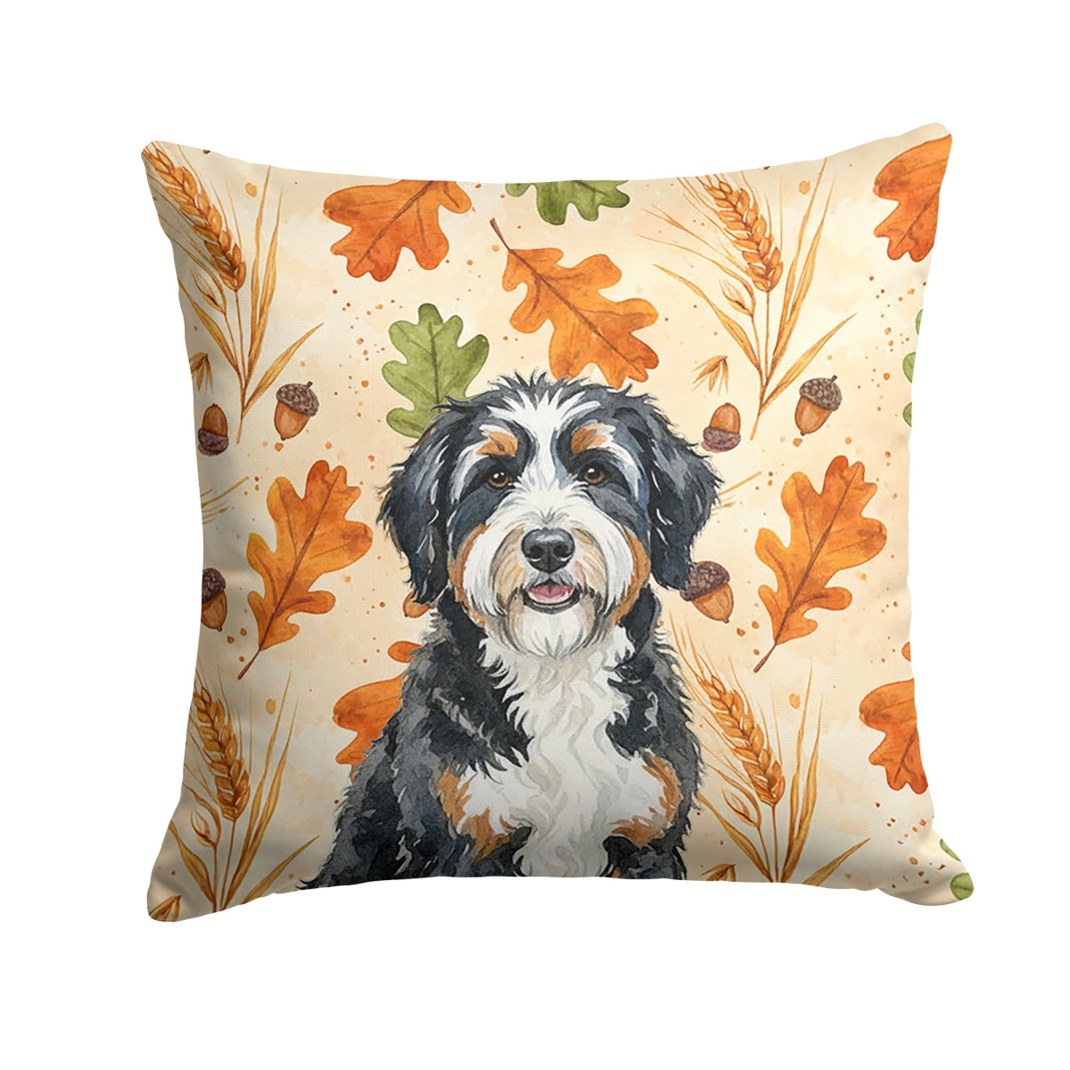 WDK7712PW1414 14 x 14 in. Bern Doodle Heirloom Fall Throw Pillow