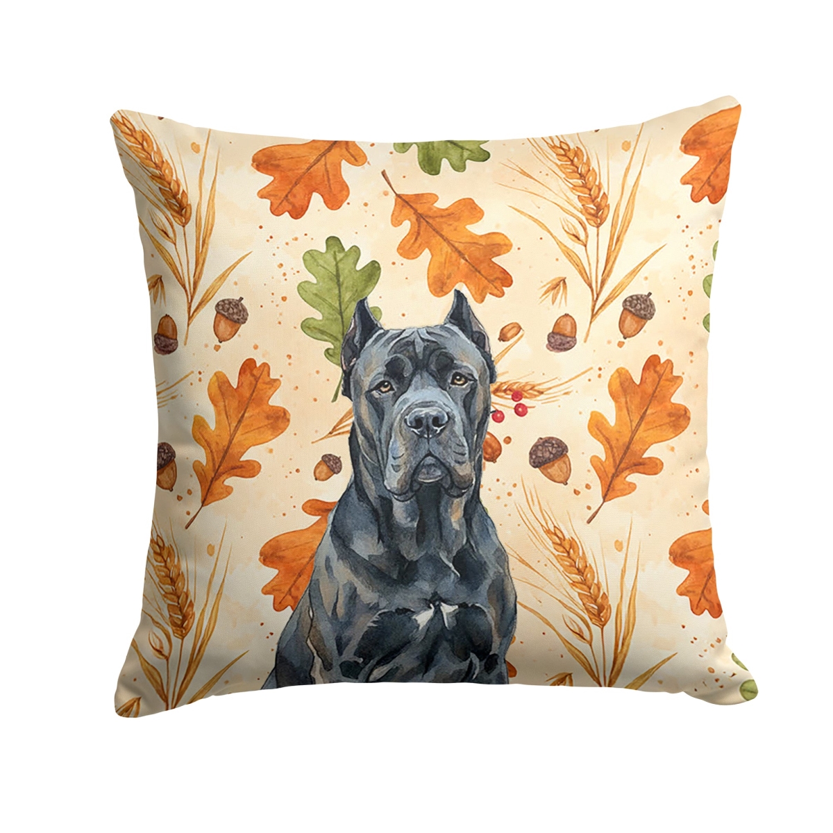 WDK7757PW1818 18 x 18 in. Cane Corso Heirloom Fall Throw Pillow