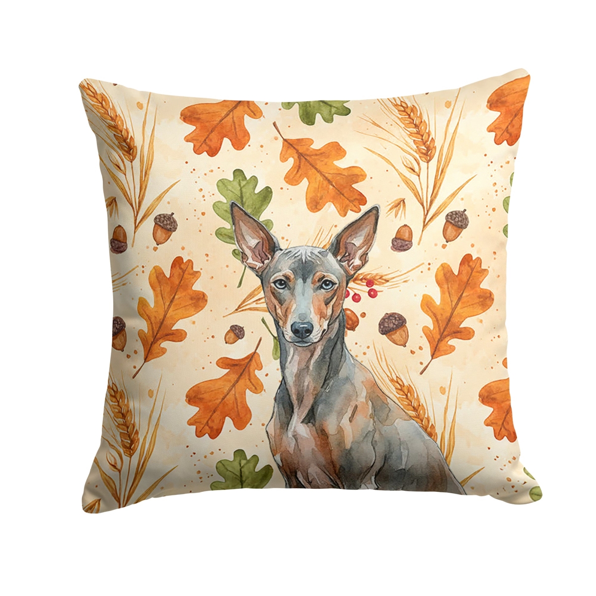 WDK8061PW1414 14 x 14 in. Xoloitzcuintli Heirloom Fall Throw Pillow