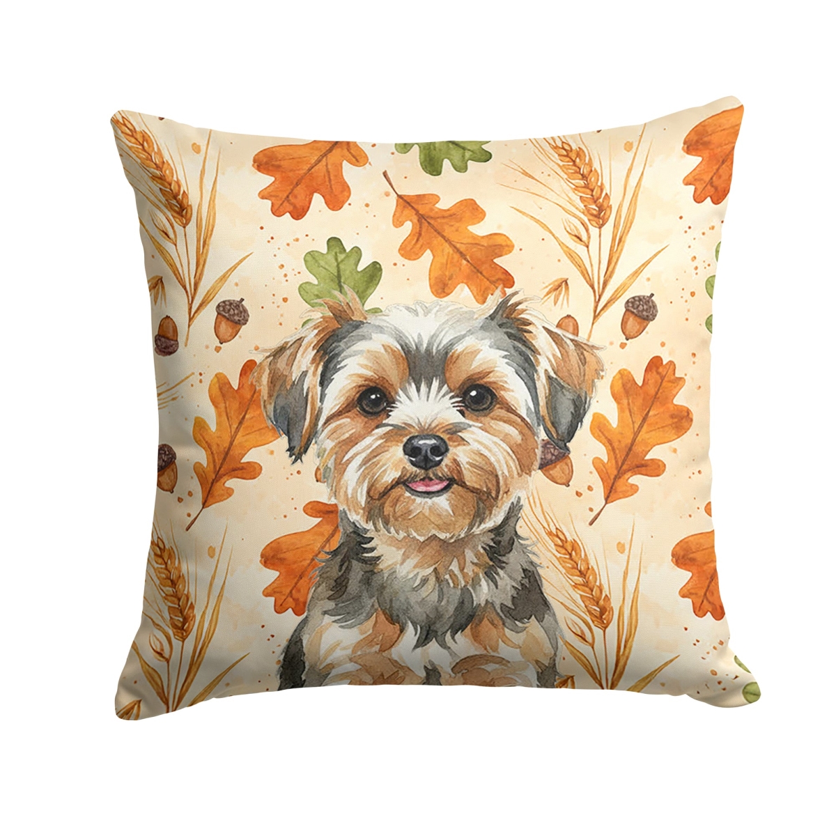 WDK8062PW1414 14 x 14 in. Yorkipoo Heirloom Fall Throw Pillow