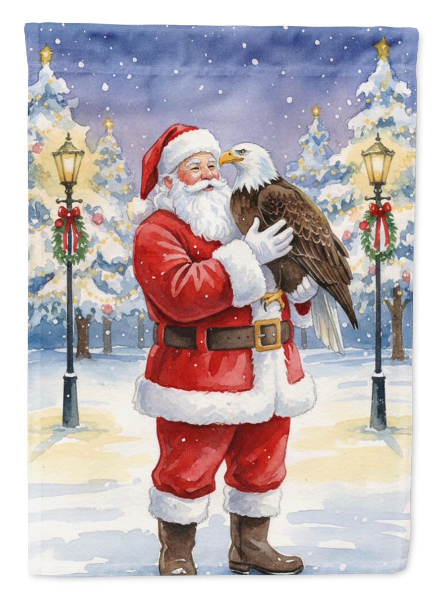 FNT1186CHF 40 x 28 in. Eagle with Santa Claus House Flag