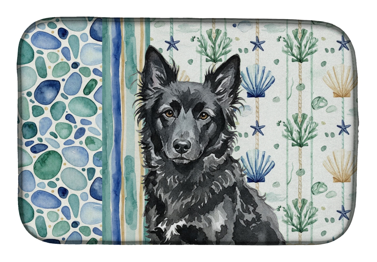 Picture of Carolines Treasures WDK7120DDM 21 x 14 in. Mudi Coastal Sea Glass Dish Drying Mat