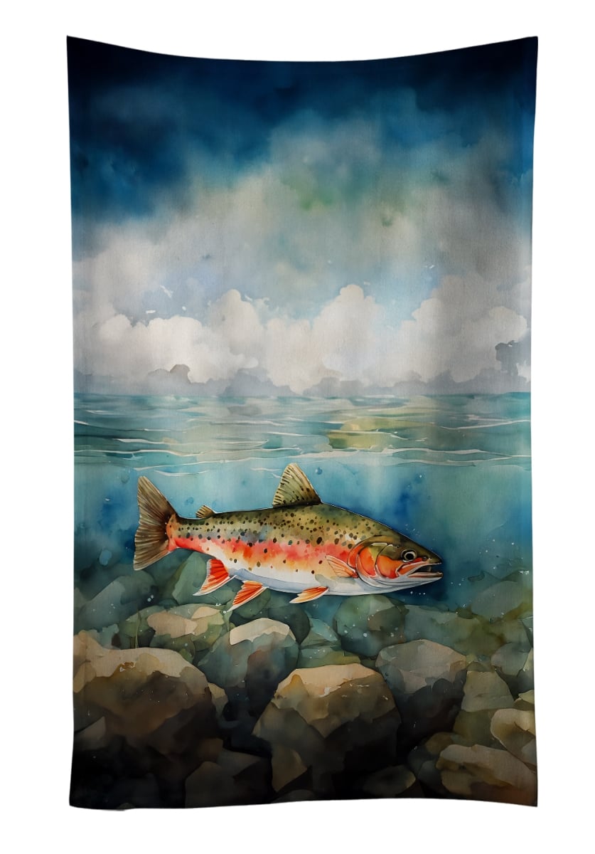 DAC2774KTWL 25 x 15 in. Brook Trout Kitchen Towel