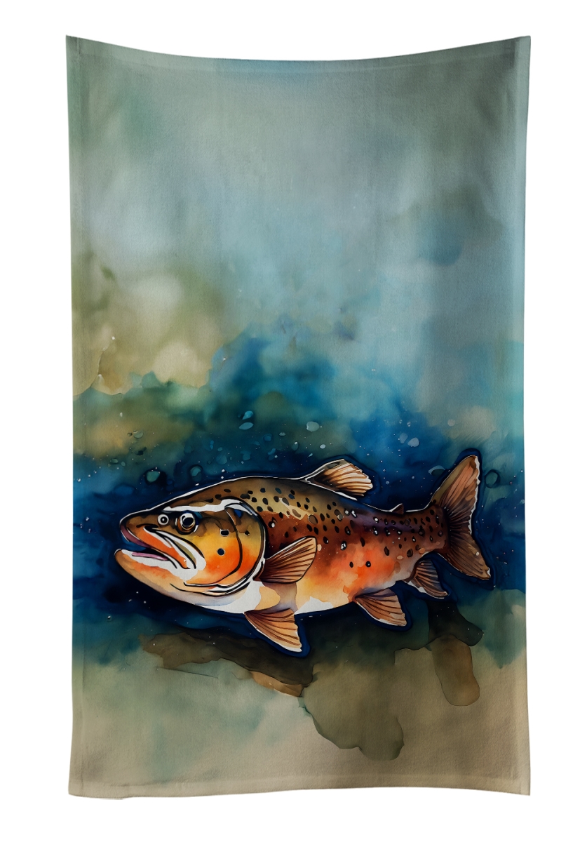 DAC2777KTWL 25 x 15 in. Brown Trout Kitchen Towel