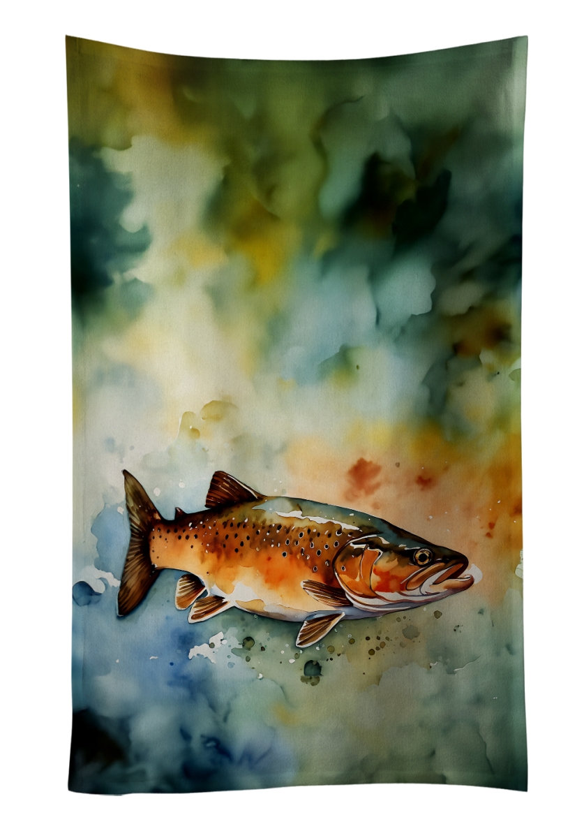 DAC2779KTWL 25 x 15 in. Brown Trout Kitchen Towel