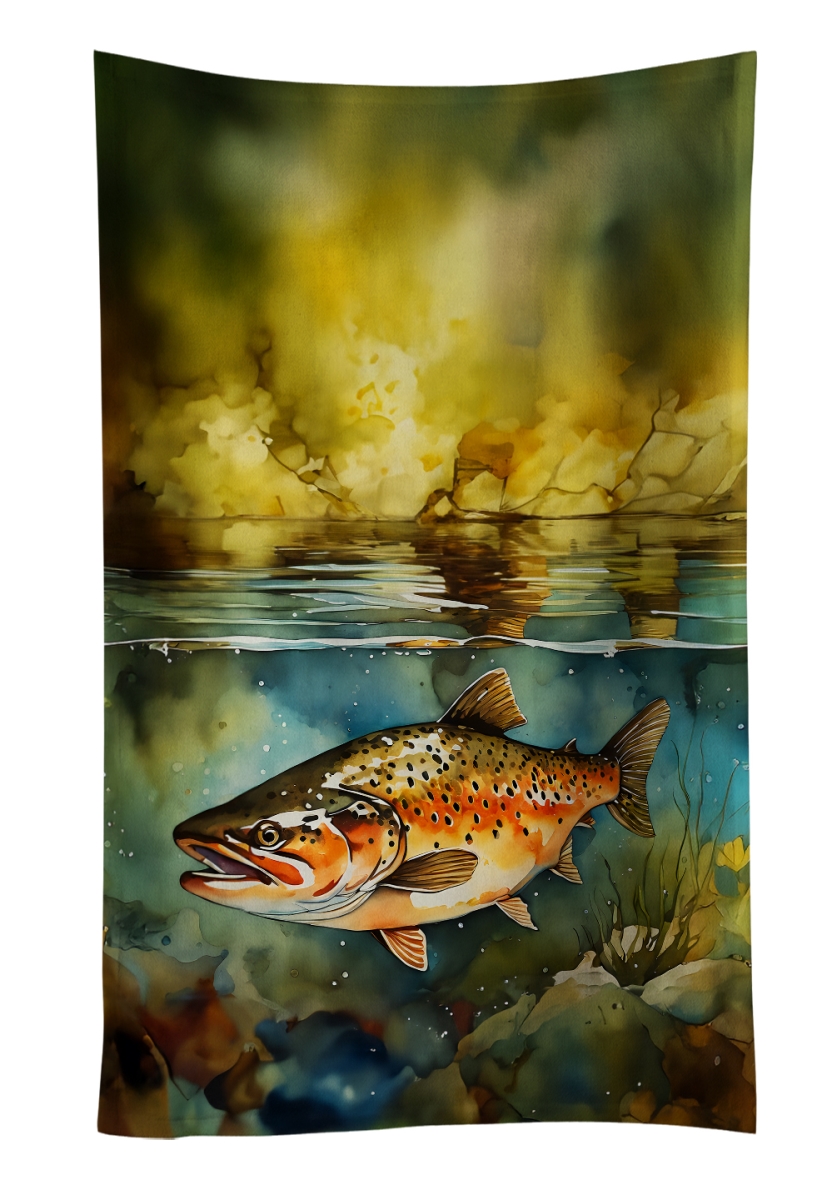 DAC2780KTWL 25 x 15 in. Brown Trout Kitchen Towel