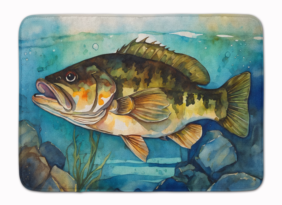 DAC2827RUG 19 x 27 in. Smallmouth Bass Memory Foam Kitchen Mat