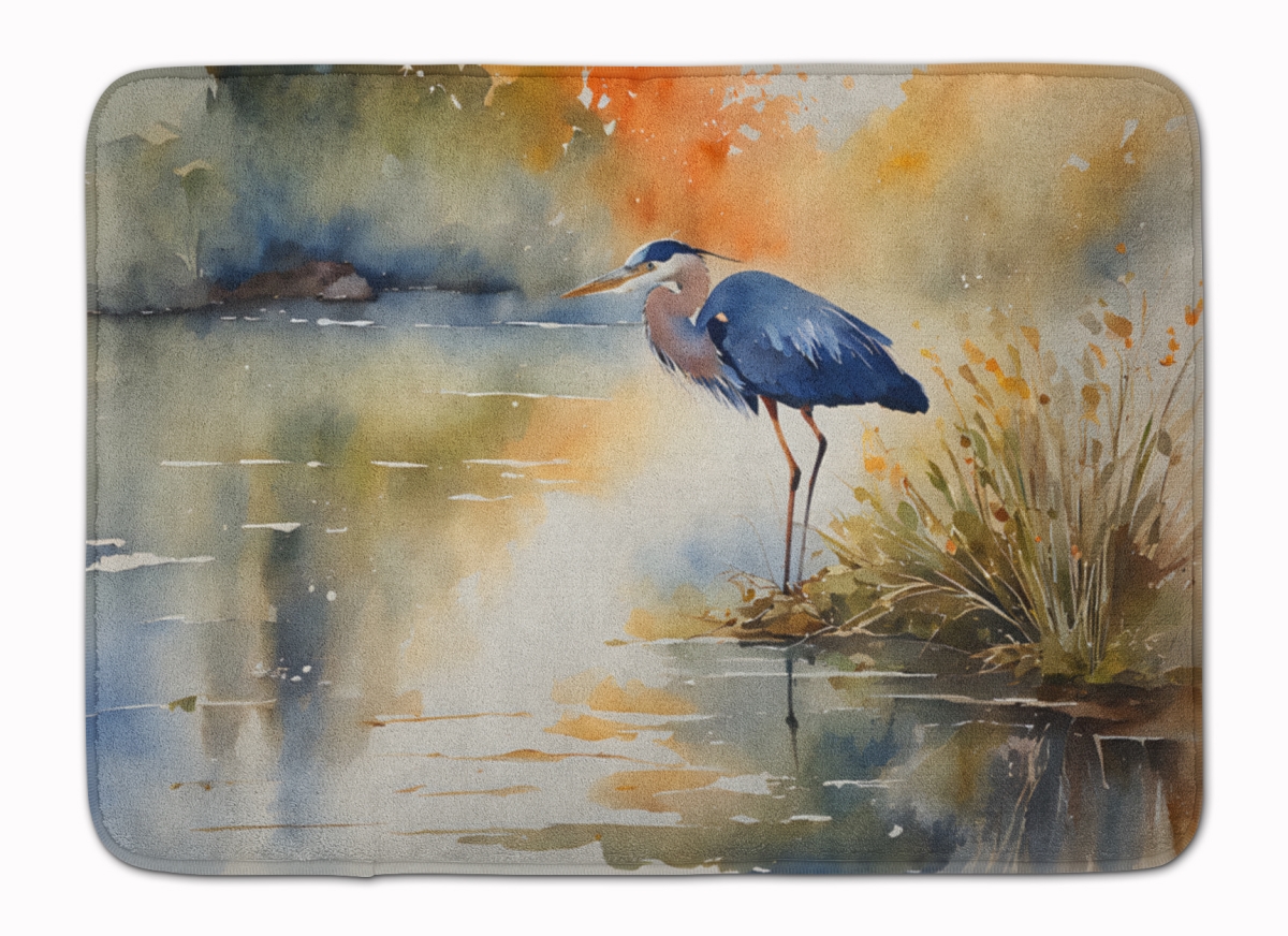 DAC2847RUG 19 x 27 in. Blue Heron Memory Foam Kitchen Mat