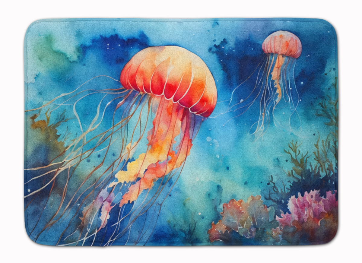 DAC2793RUG 19 x 27 in. Jellyfish Memory Foam Kitchen Mat