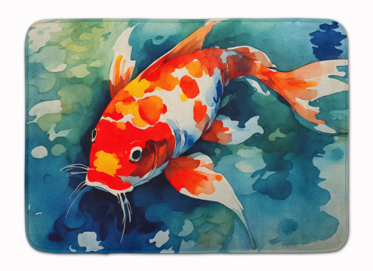 DAC2794RUG 19 x 27 in. Koi Fish Memory Foam Kitchen Mat