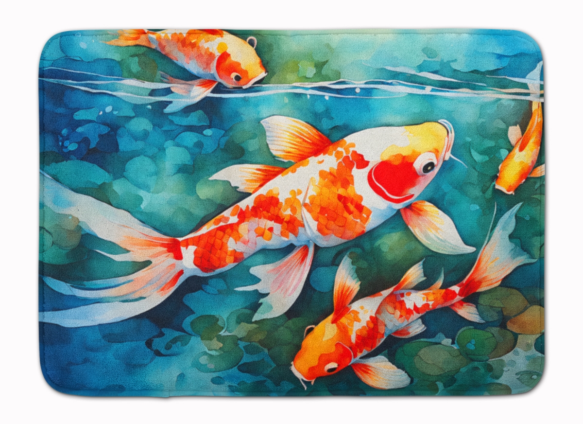 DAC2799RUG 19 x 27 in. Koi Fish Memory Foam Kitchen Mat