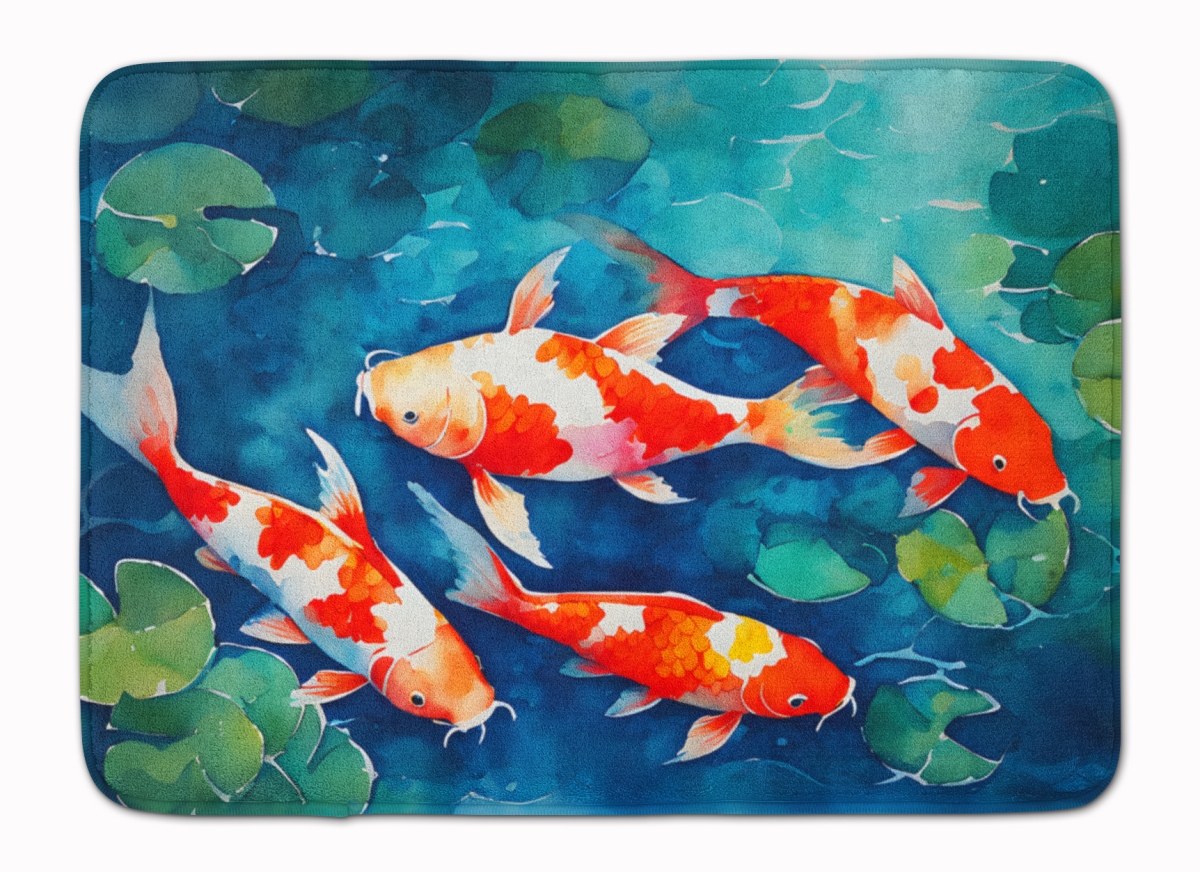 DAC2800RUG 19 x 27 in. Koi Fish Memory Foam Kitchen Mat