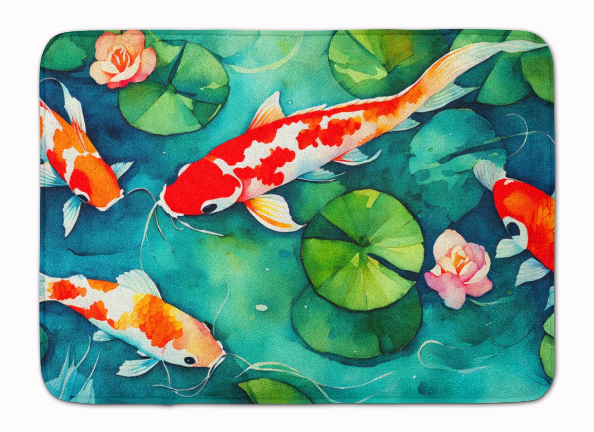 DAC2801RUG 19 x 27 in. Koi Fish Memory Foam Kitchen Mat