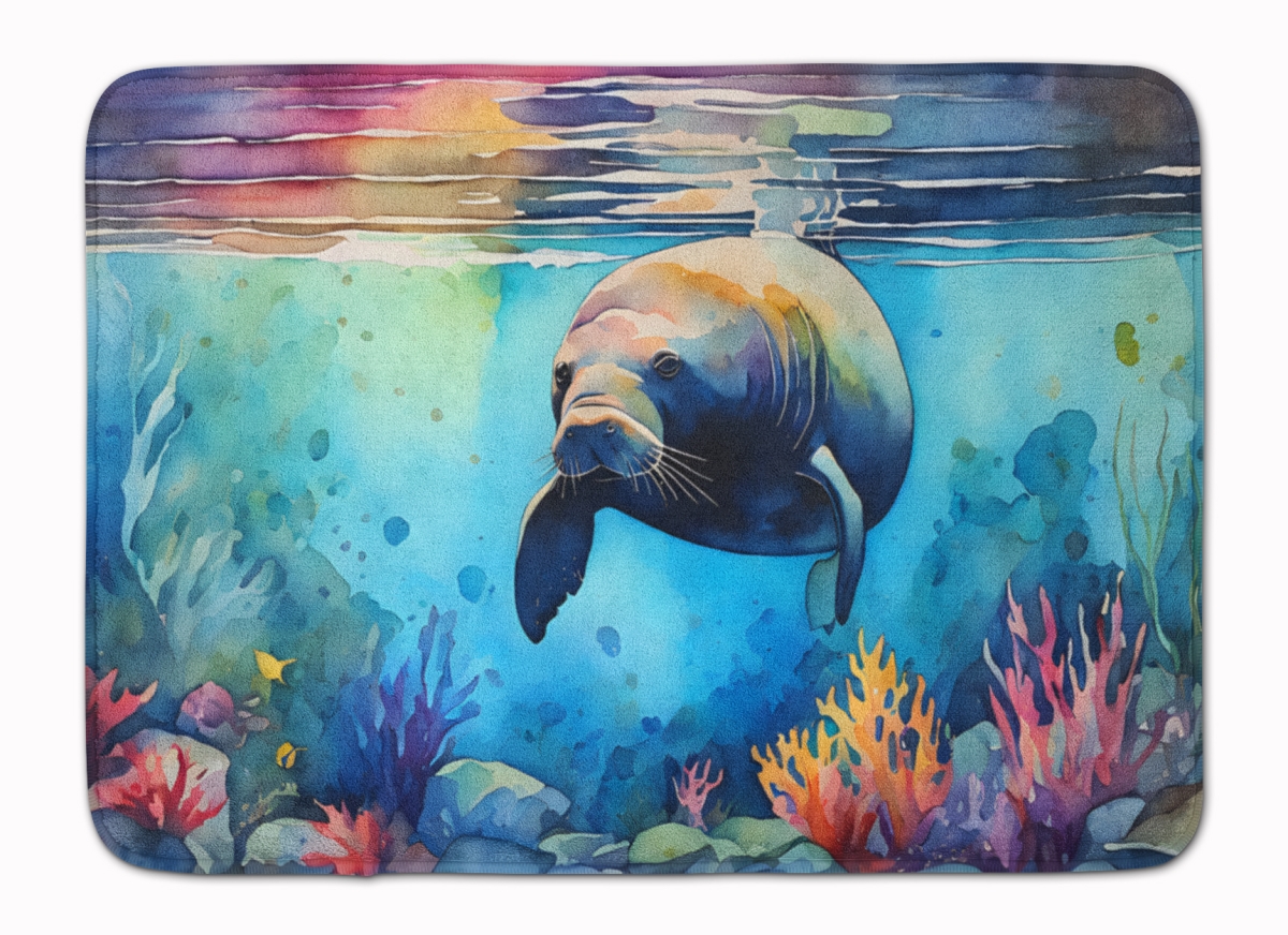 DAC2810RUG 19 x 27 in. Manatee Memory Foam Kitchen Mat