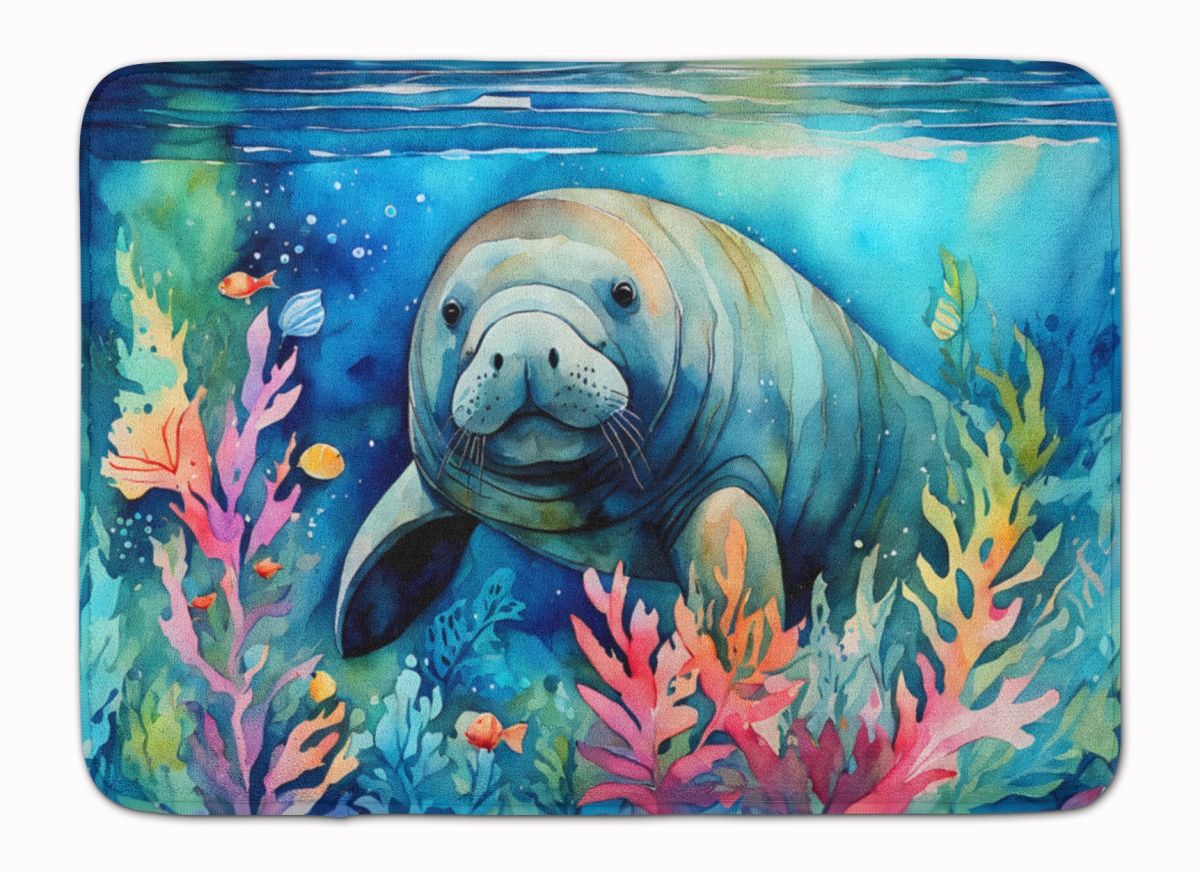 DAC2812RUG 19 x 27 in. Manatee Memory Foam Kitchen Mat