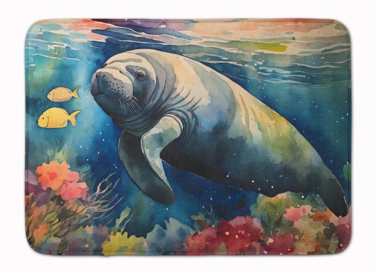 DAC2813RUG 19 x 27 in. Manatee Memory Foam Kitchen Mat
