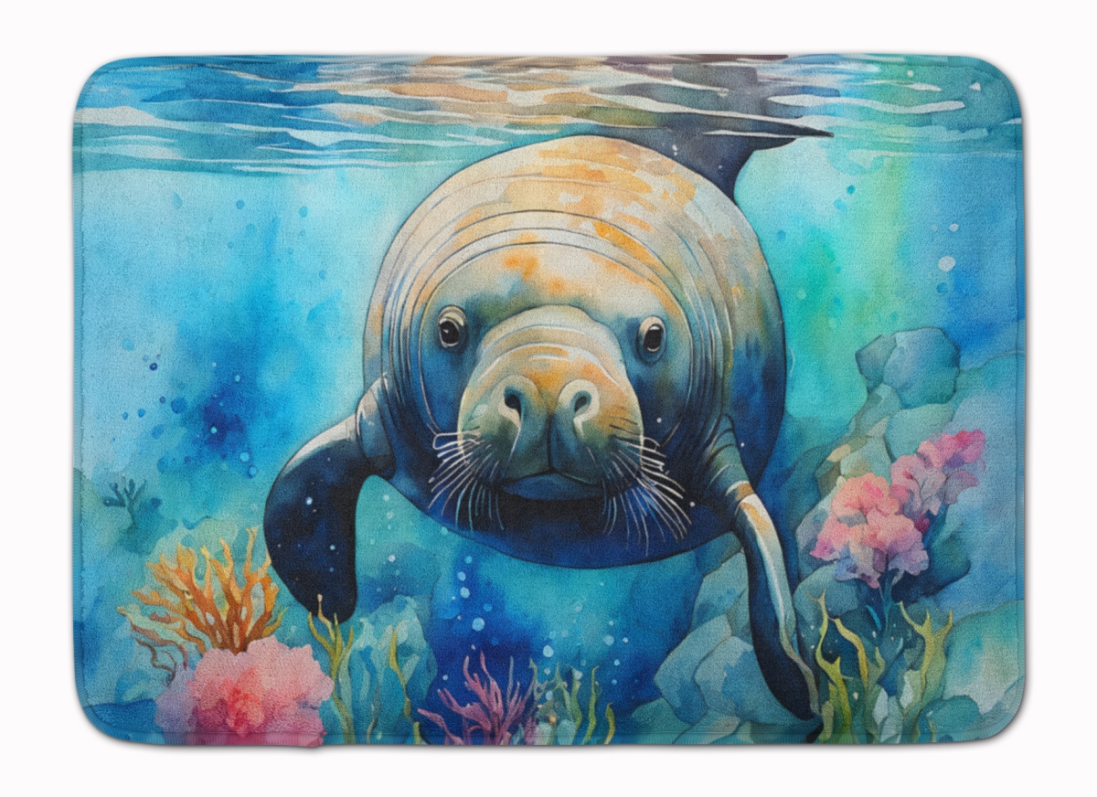 DAC2814RUG 19 x 27 in. Manatee Memory Foam Kitchen Mat