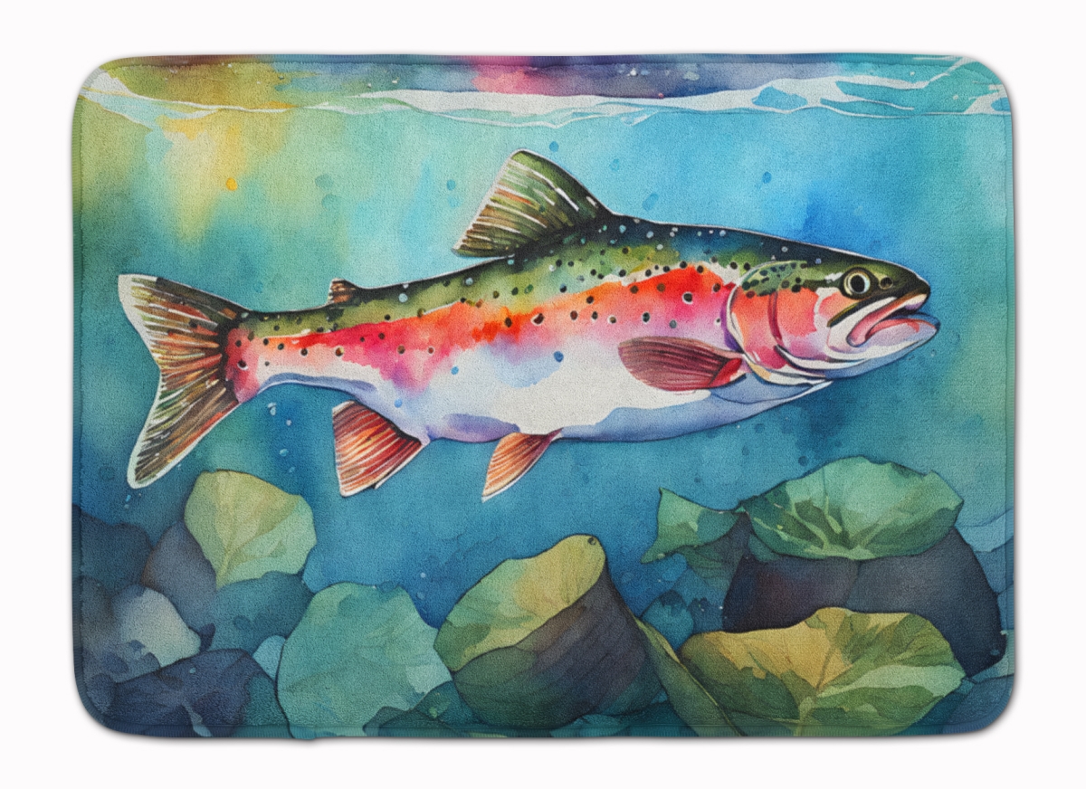 DAC2816RUG 19 x 27 in. Rainbow Trout Memory Foam Kitchen Mat