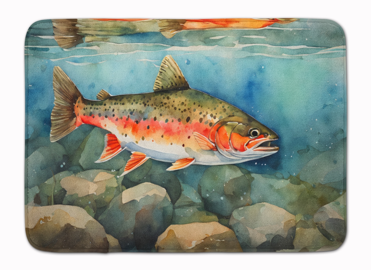 DAC2774RUG 19 x 27 in. Brook Trout Memory Foam Kitchen Mat