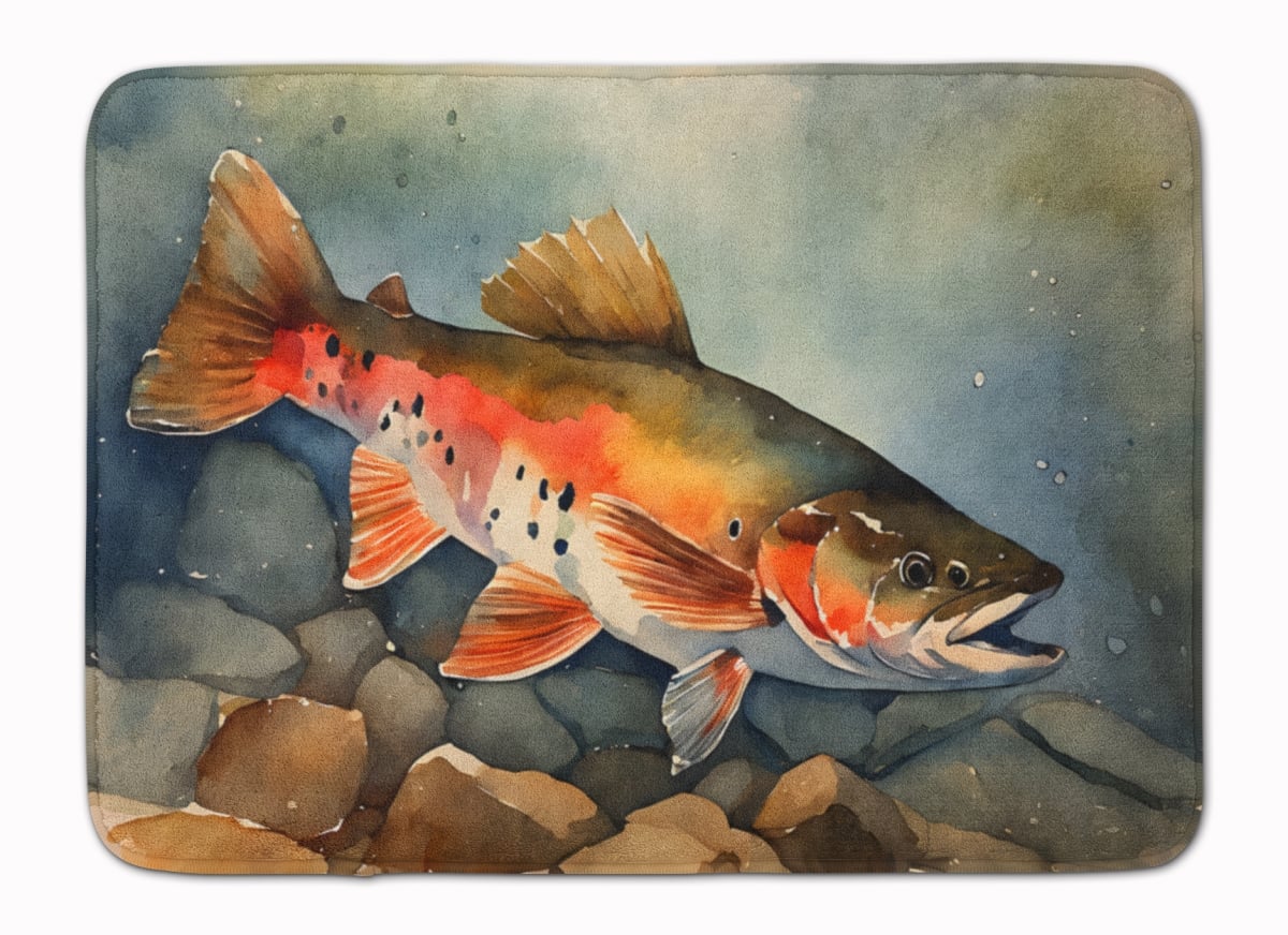 DAC2775RUG 19 x 27 in. Brook Trout Memory Foam Kitchen Mat