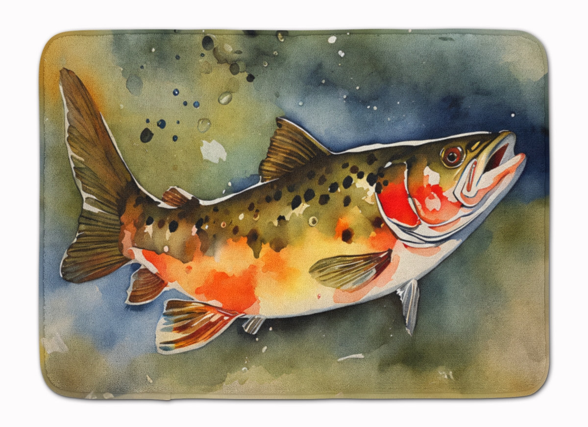 DAC2776RUG 19 x 27 in. Brook Trout Memory Foam Kitchen Mat